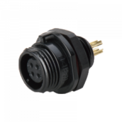 Розетка на панель, крепление гайкой Weipu SP1112/S2C