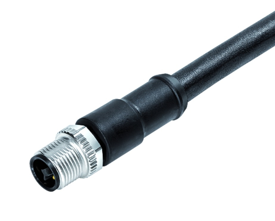 BINDER Plug Circular M12 4p with Cable 2m 77-0629-0000-50704-0200