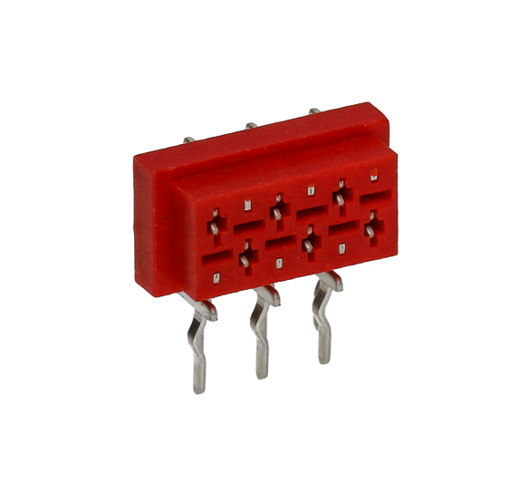 CVILUX Socket Square MicroMatch 6p THT CA3206H1300