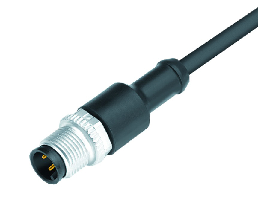 BINDER Plug Circular M12 5p with Cable 2m 77-3429-0000-50005-0200