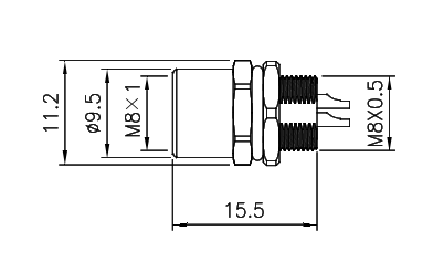 картинка Розетка панельная   M8-B-S3