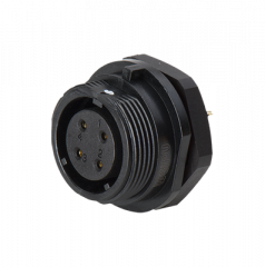 Розетка на панель, крепление гайкой Weipu SP1712/S10C