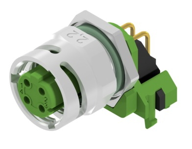 CONEC Socket Circular M12-Bayonet 4p THT SAL-MB12D-FKHWO4