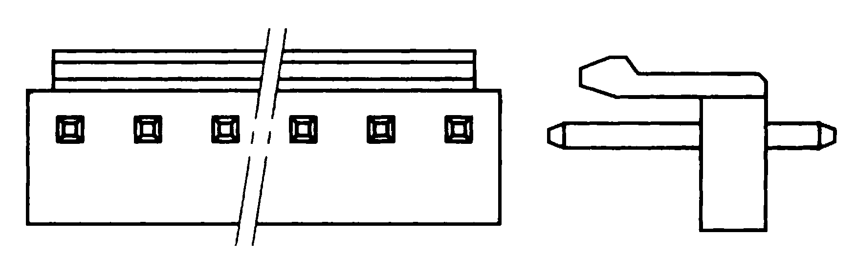 JST Plug Square VH 10p THT B10P-VH (LF)(SN)