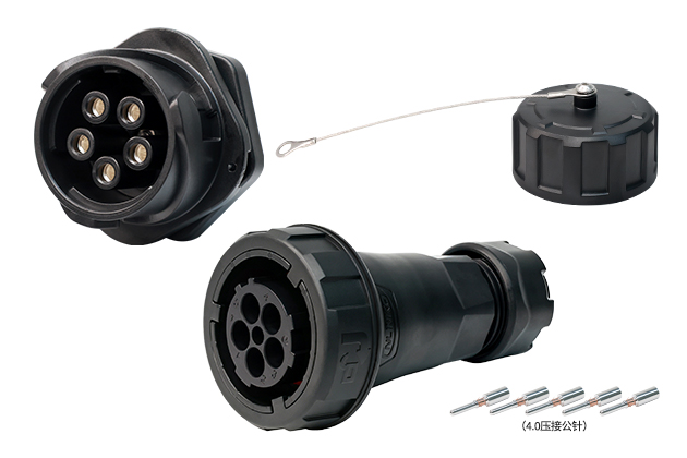 5 Pin Black Shell Formal Kit With Crimping CNLINKO DL-28-C05PE-32-002A / DL-28-J05SX-22-102A