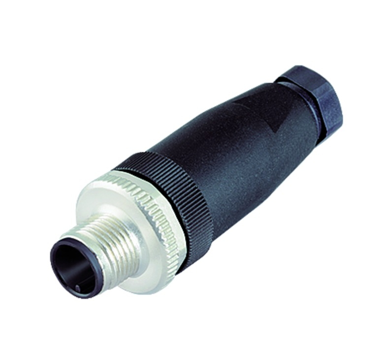 BINDER Plug Circular M12 4p Crimp 99-0529-12-04