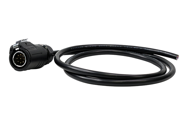 Standard Model 9 Pin L=1M Male Plug Plastic+Metal With Soldering+Cable CNLINKO LP20-09-MP-E-1M-003