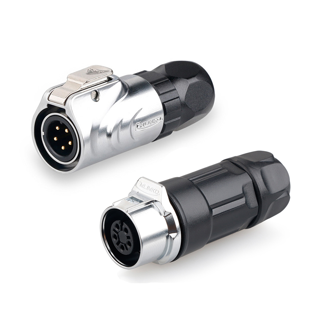 In-line receptacle(Male Plug) CNLINKO LP-12-C05PE-03-001