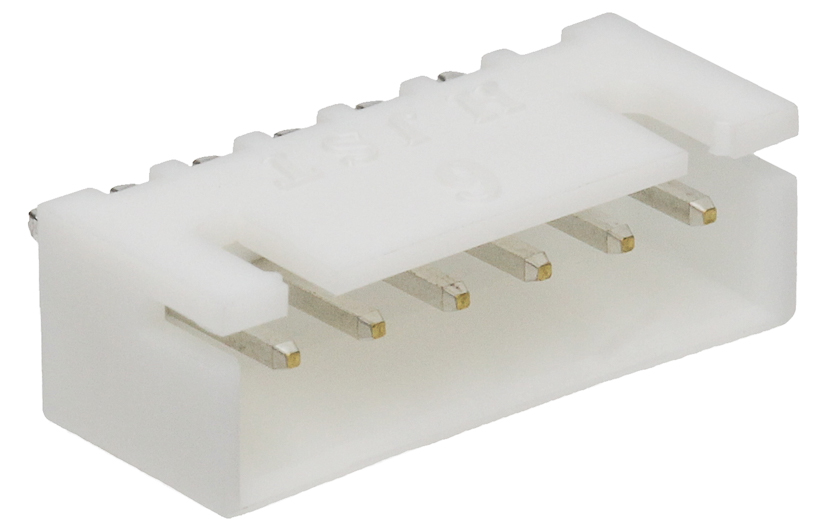 JST Plug Square XH 6p THT B6B-XH-A (LF)(SN)