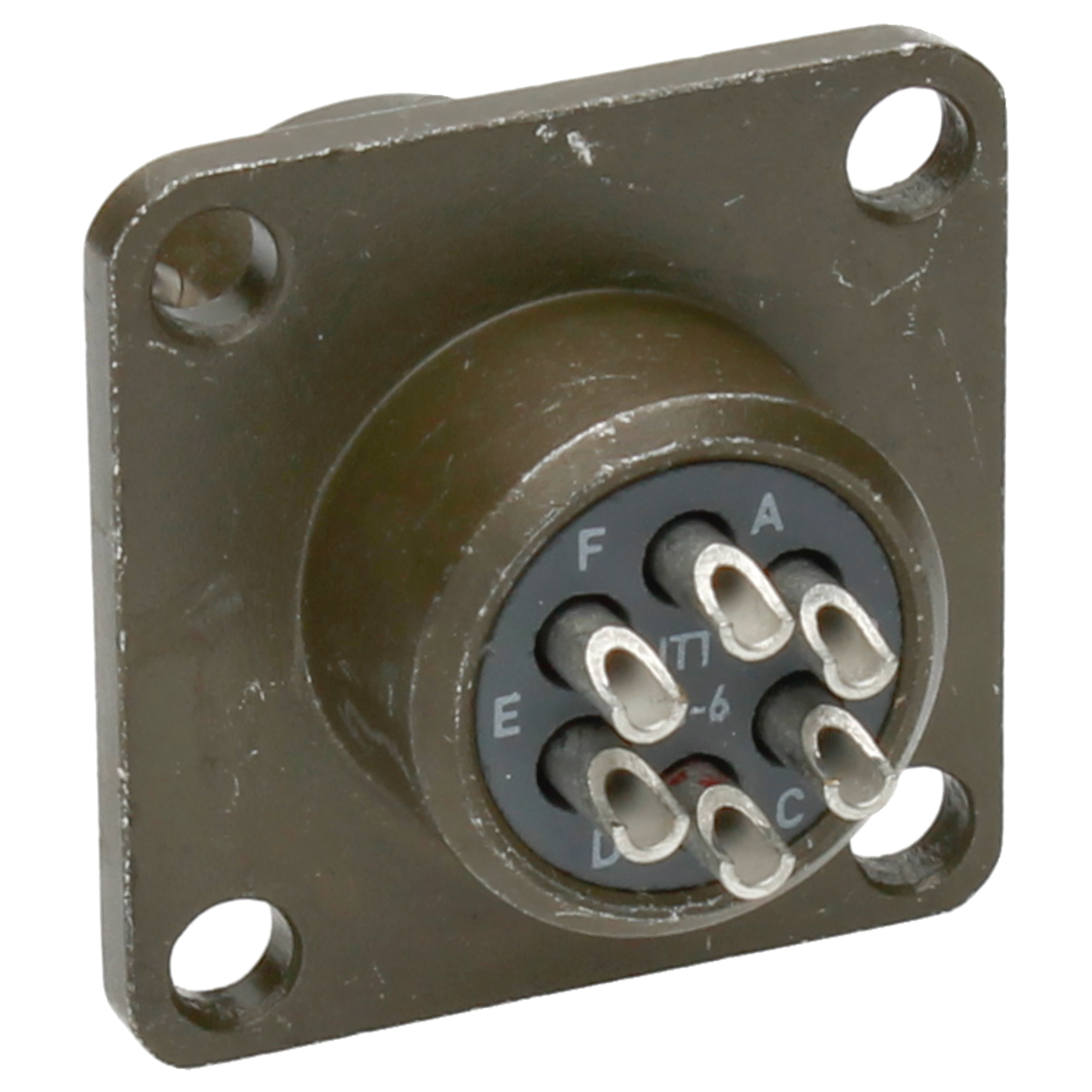 ITT Female wall connector 6p KPT02E10-6S