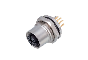 Розетка панельная на задней гайке 120125-08X000000 M12-F1-S8X-1