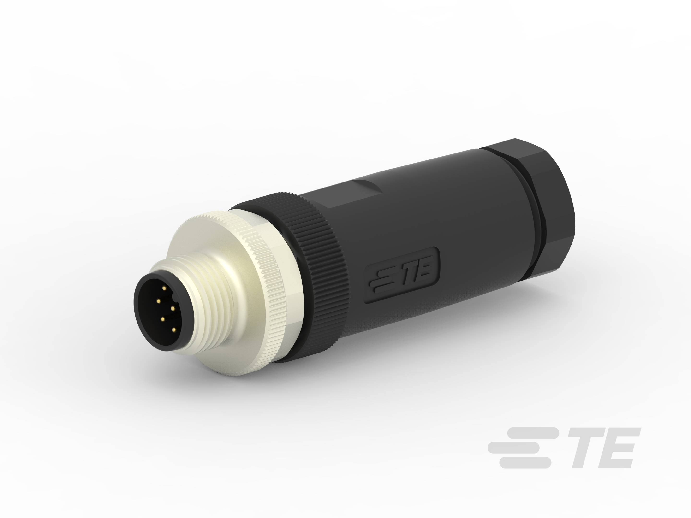 TE CONNECTIVITY Plug Circular M12 8p Screwclamp T4111002081-000