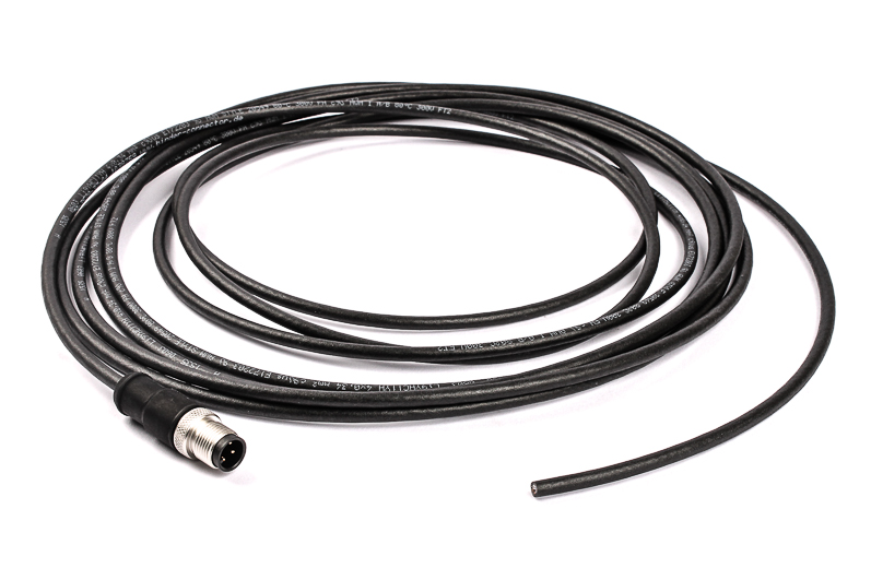 BINDER Plug Circular M12 4p with Cable 5m 79-3529-37-04