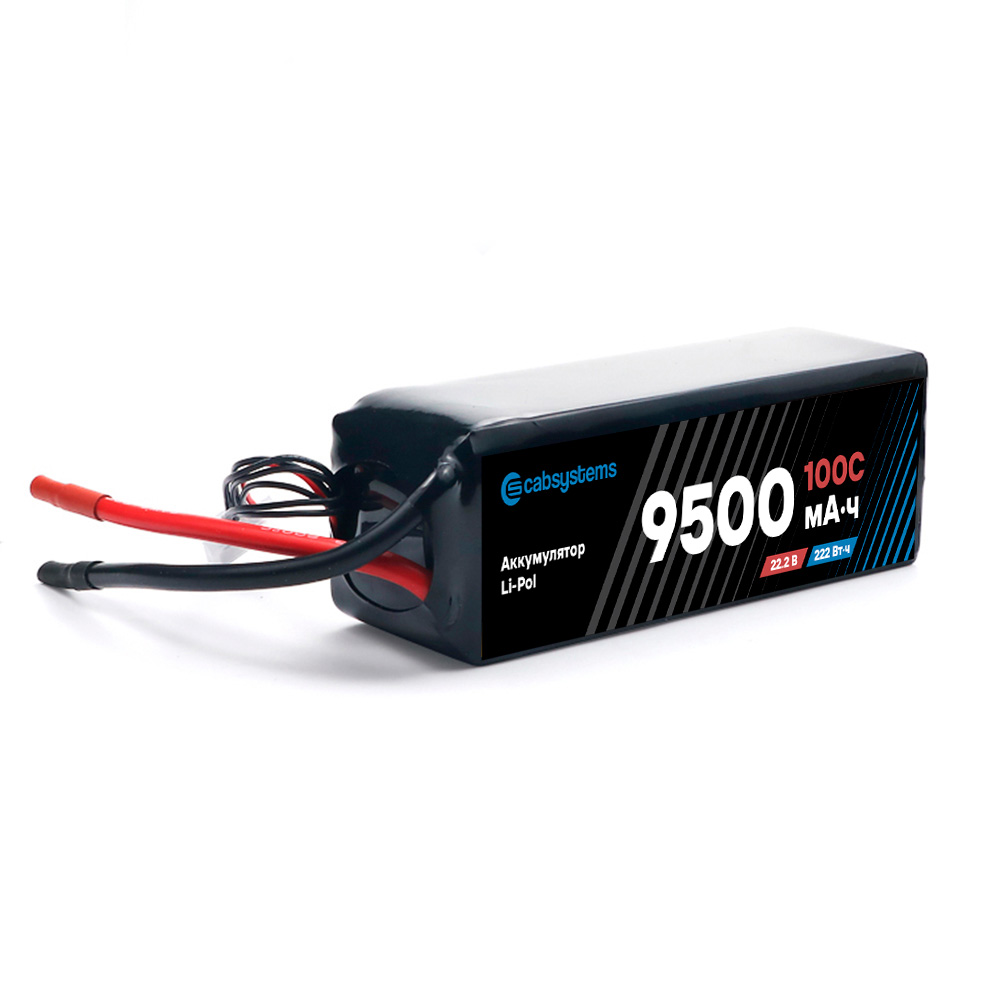 Li-Pol аккумулятор 9500mAh 100C 22.2  В, Cabsystems