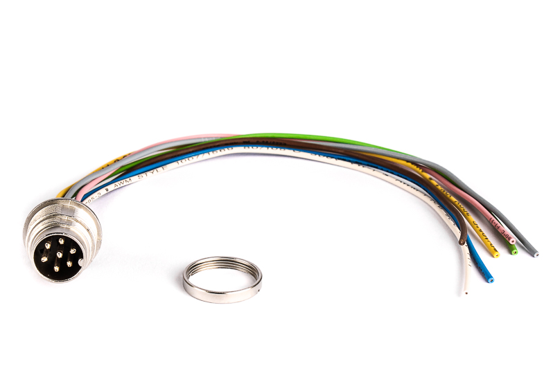 BINDER Plug Circular M16 7p with Strands 0.2m 09-0327-782-07
