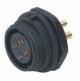 Розетка на панель, крепление гайкой Weipu SP2912/S241N