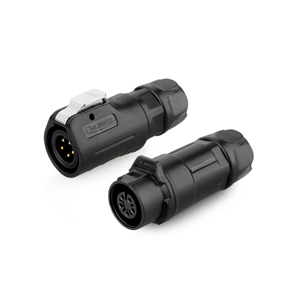 In-line receptacle(Male Plug) CNLINKO LP-12-J05PP-02-001