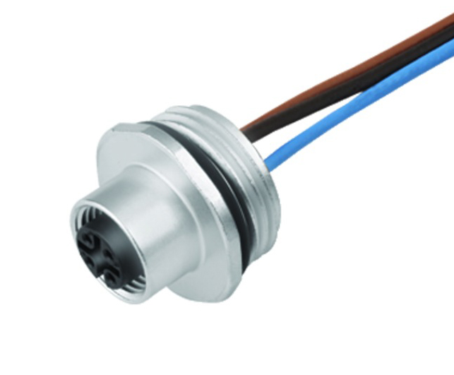 BINDER Socket Circular M12 5p with Cable 0.2m 76-0432-0111-00005-200