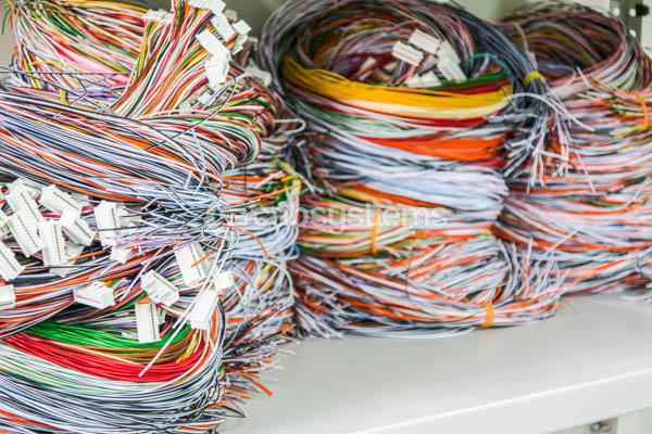 Вязка жгутов и маркировка на участке сборки