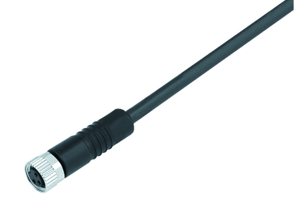 BINDER Socket Circular M8 12p with Cable 2m 77-3406-0000-50012-0200