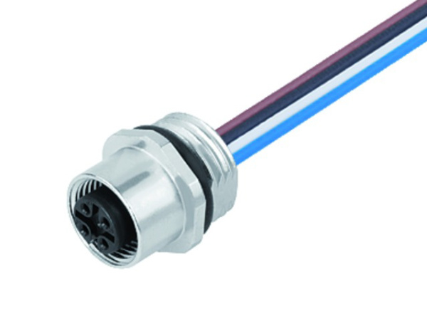BINDER Socket Circular M12 5p with Strands 0.2m 09-3442-433-05