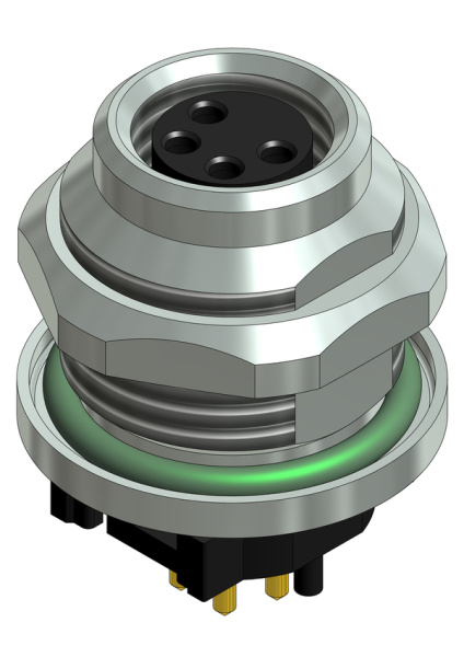 CONEC Socket Circular M8 4p THR SAL-8-FKH4-X6/THR