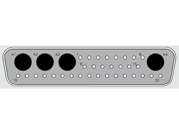 FCT D-Sub Male connector shell FL36W4P7-K120