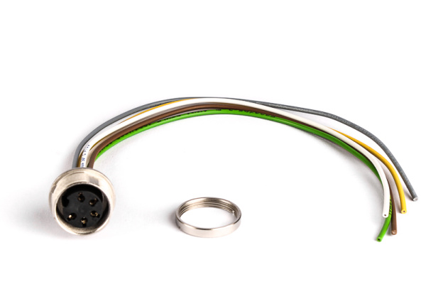 BINDER Socket Circular M16 5p with Strands 0.2m 09-0316-782-05