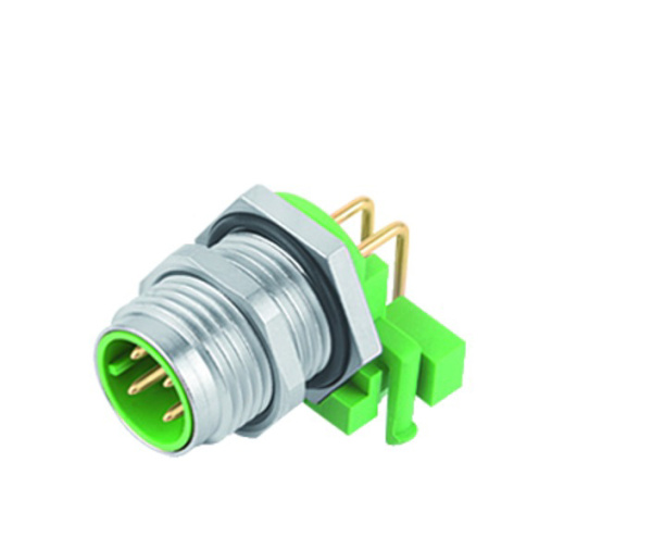 BINDER Plug Circular M12 4p THT 99-3731-203-04