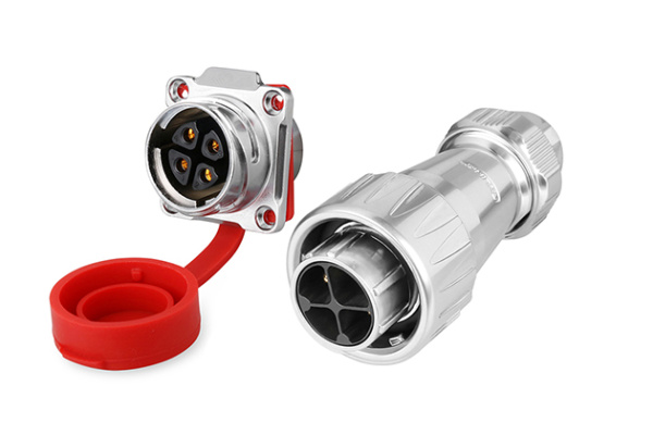 Male Plug + Female Four-hole Socket CNLINKO DZ-24-C04PE-03-001/DH-24-J04SX-03-401