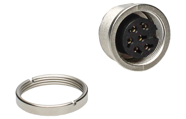 BINDER Socket Circular M16 6p Solder 09-0324-00-06