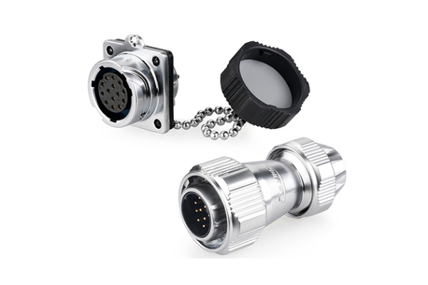 Male Plug + Female Four-hole Socket CNLINKO YZ-20-J14SX-03-401A / YZ-20-C14PE-03-001A