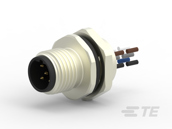 TE CONNECTIVITY Plug Circular M12 5p with Strands 0.2m T4171210405-001