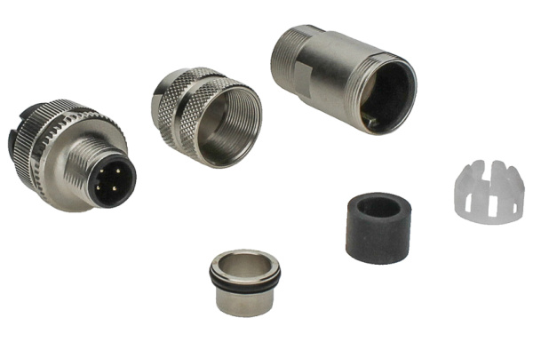 BINDER Plug Circular M12 4p Screwclamp 99-1429-812-04