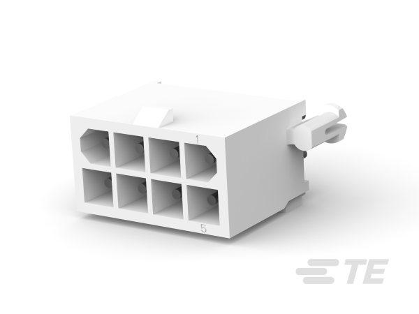 TE CONNECTIVITY Plug Square Mate-N-Lok 8p THT 1-794073-0