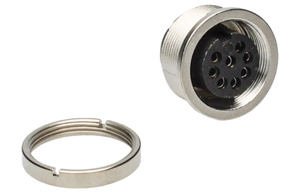BINDER Socket Circular M16 8p THT 09-0474-50-08