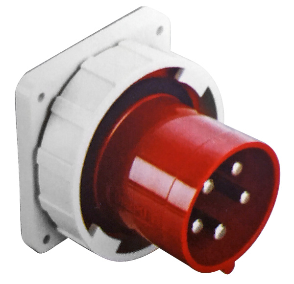 Вилка панельная 3P+PE 500В~ 125А IP67 TYP6537