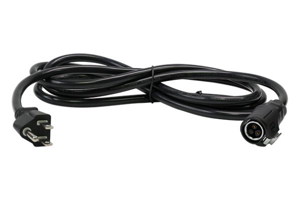3 Pin Female Plug+European Standard 180° 13A Three-prong Plug+CT-202 L=2M Standard Model Cable CNLINKO LP16-03-FP-E-2M-012