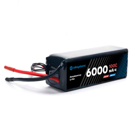 Li-Pol аккумулятор 6000mAh 100C 22.2  В, Cabsystems