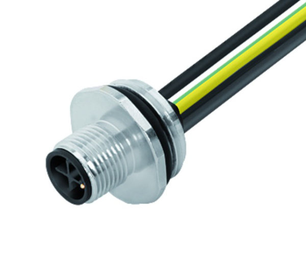 BINDER Plug Circular M12 4p with Strands 0.2m 09-0691-642-04