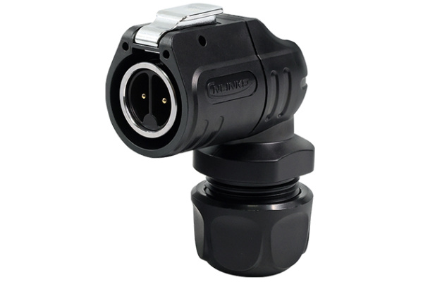 90° Plastic+Metal Male Plug CNLINKO LP-16-C02PE-01-013A
