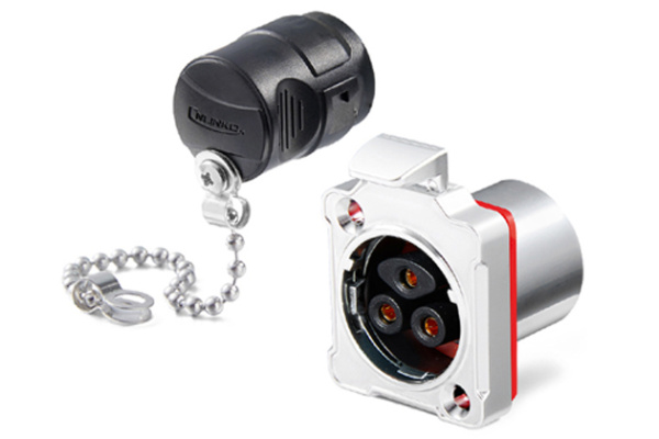 35A BD-24 3Pin Split Type Two Hole Female Socket CNLINKO BD-24-J03SX-03-239A