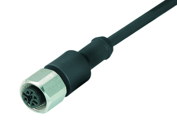 BINDER Socket Circular M12 5p with Cable 2m 77-3730-0000-50005-0200