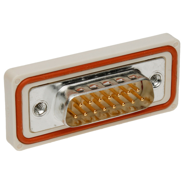 FCT Male connector 15p IP67 FWDR15P1-K1482