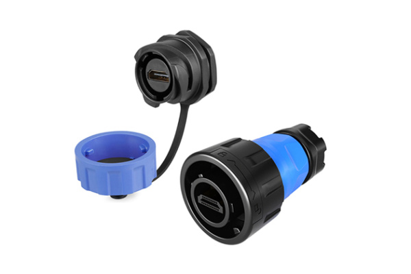 HDMI2.0 Single Hole Set CNLINKO YM-24-J/HDMI2/213/SX-42-101 / YM24-HDMI-MP-MP-1M-001