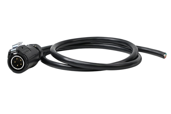 Standard Model L=1M Male Plug Plastic+Metal With Soldering+Cable CNLINKO LP20-05-MP-E-1M-002