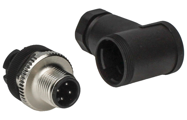 BINDER Plug Circular M12 4p Screwclamp 99-0429-52-04