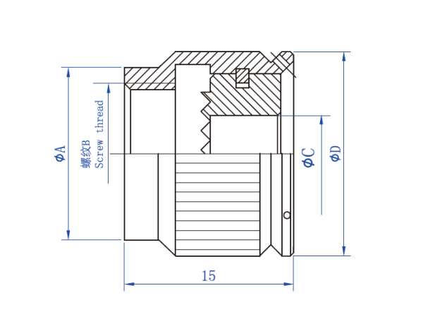 Хвостовик винтовая крышка Longli J1784A/14S21N