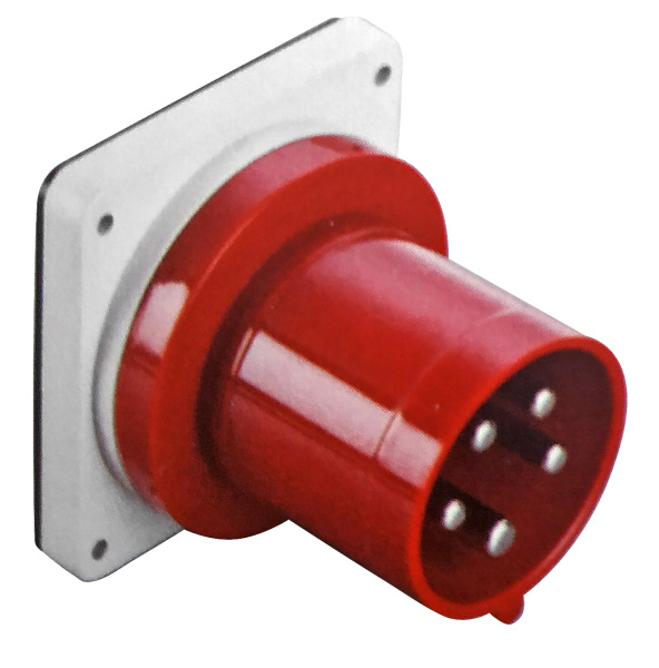 Вилка панельная 2P+PE 230В~ 63А IP44 TYP841