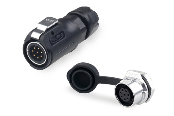 Metal + Plastic male plug+Single hole socket of metal CNLINKO LP-12-J08SX-03-101
